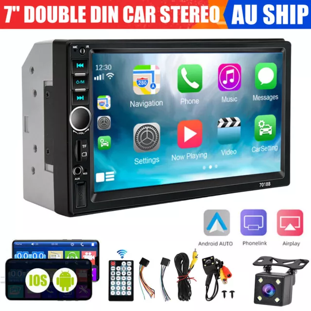 7 Inch USB Double Din Car Stereo Bluetooth Head Unit for Android FM Radio MP5