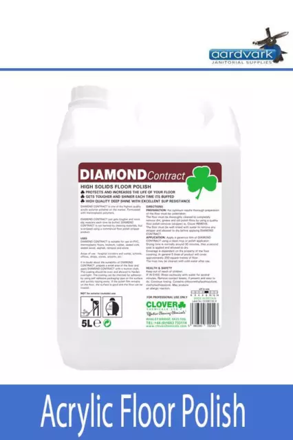 Clover DIAMOND Contract Acrylic Floor Polish 5L