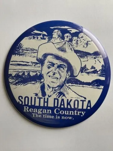 South Dakota is Reagan Country campaign button