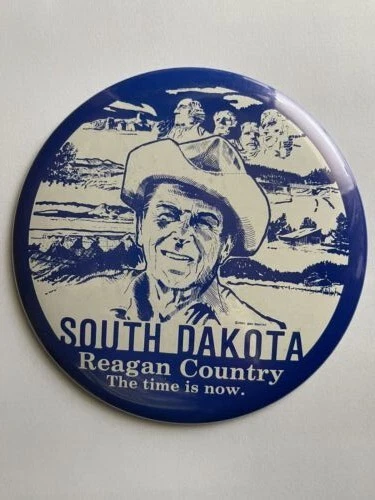 South Dakota is Reagan Country campaign button South Dakota is Reagan Country campaign button