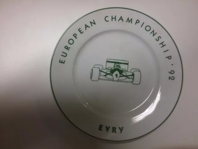 European Championship `92 / Evry / Decorativo F1 = Piastra Formula 1 = Assiette