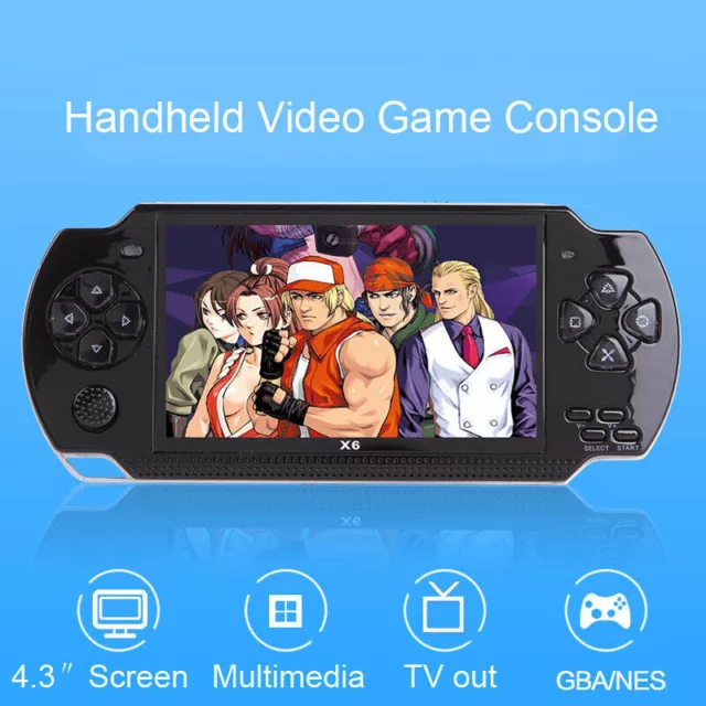 Handheld Game Console Player 10000 Games X6 PSP 8G 64Bit  Portable Game Player