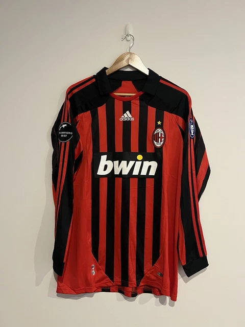 ウェア adidas AC milan 07/08 kaka  kit 00s 2007-08 AC Home Milan Retro Vintage Shirt KAKA