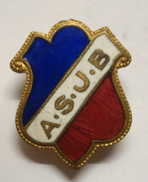 Insigne Lutte Wrestling FLPHL France 1950s miniature émail ORIGINAL LAPEL PIN