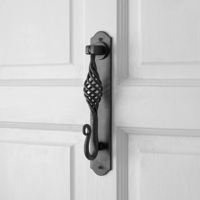 Door Knocker Black Cast Iron 9 3/8" H x 1 5/8" W Renovators Supply