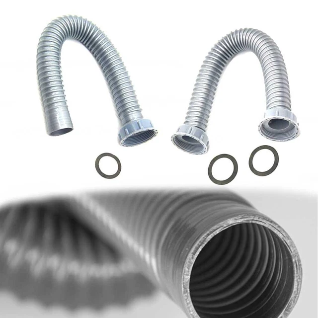 Tuyau De Vidange Flexible Pour Lavabo - Anti-Odeurs, Extensible - Raccord Universel 3-3.2cm - Gain De Place Sous L'Évier