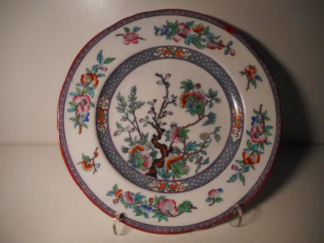 Assiette ancienne 19 siècle porcelaine anglaise Minton décor japonisant 2