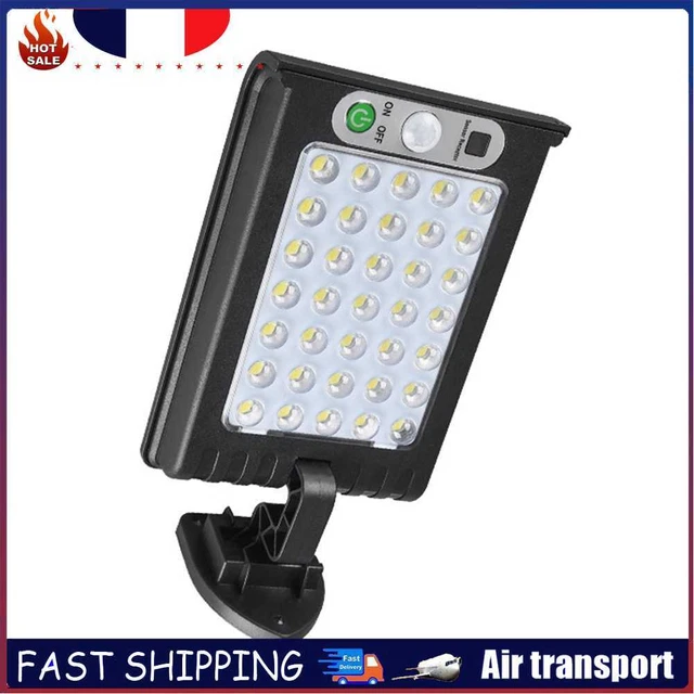 Applique murale solaire extérieure étanche capteur de mouvement lampe COB réverb