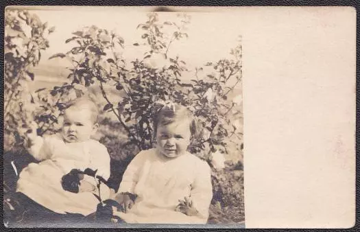 Lydia May Lade Assink & Helen Garrison ca. 1912 RPPC Lynden / Whatcom, WA