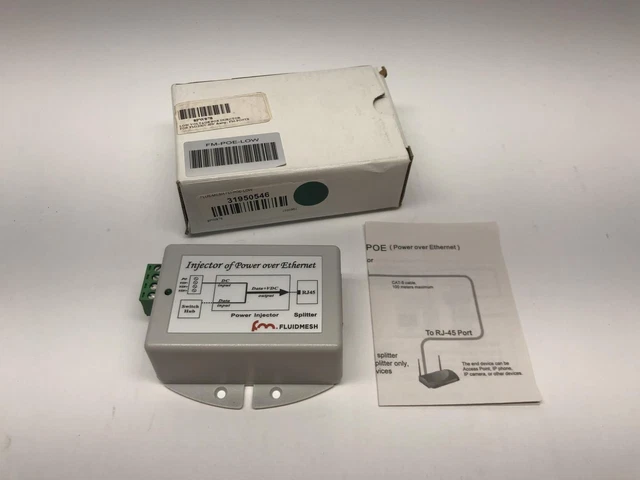 Fluidmesh Injector of Power Over Ethernet FM-POE-LOW / VGC