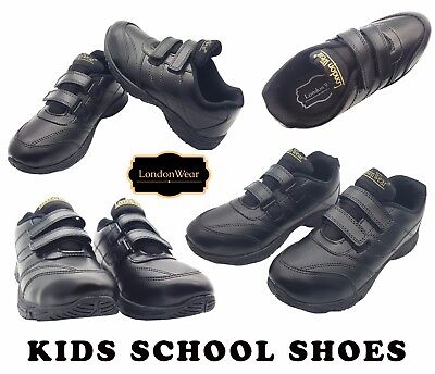 Boys School Shoes KIDS Wedding Formal Smart Dress Infant Black Trainer ALL SIZE