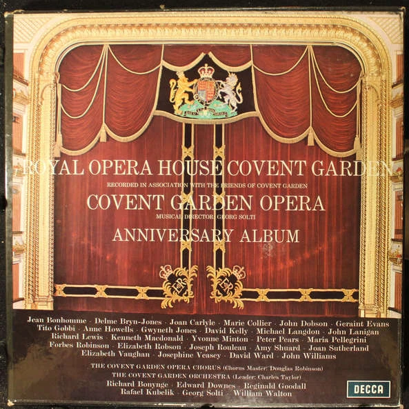ROYAL OPERA HOUSE, Covent Garden - Covent Garden Opera, Anniversary ...