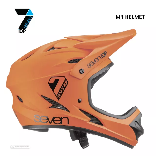 7iDP M1 Full Face MTB Mountain Bike Helmet : BURNT ORANGE