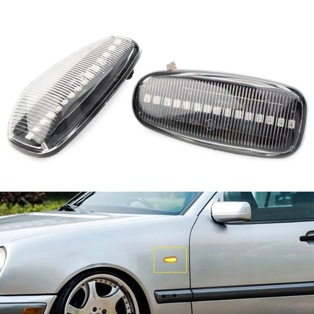 LED Dynamic Side Marker Light Turn Signal Light For Mercedes Benz C E Class W210