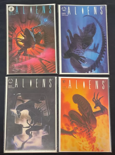 Aliens Vol. 2 Comic lot! COMPLETE RUN! 1-4 1989 Dark Horse Lot of 4! 9.8 NM!