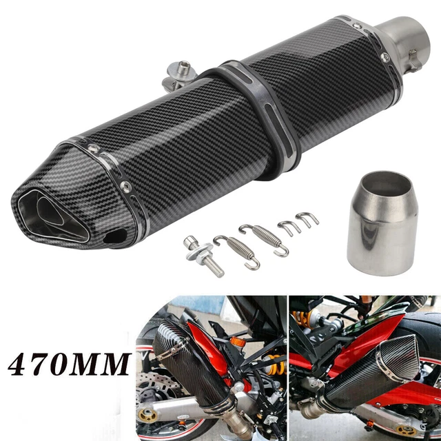 51mm Slip on Exhaust Muffler Pipe DB Killer For Universal Motorcycle 470mm
