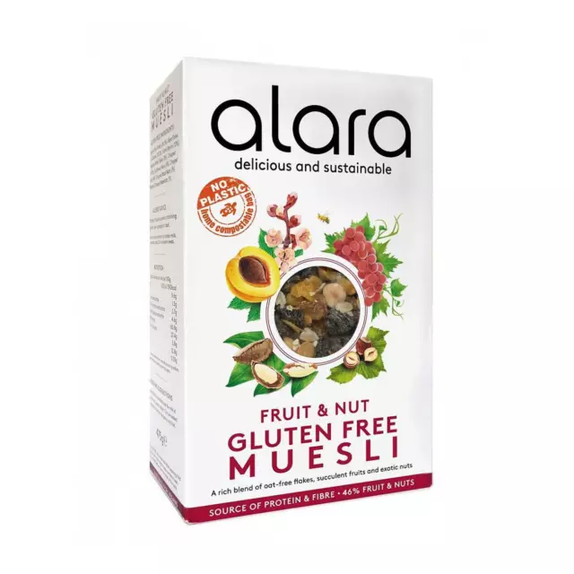 💚 Alara Organic Fruit and Nut Gluten Free Muesli 475g