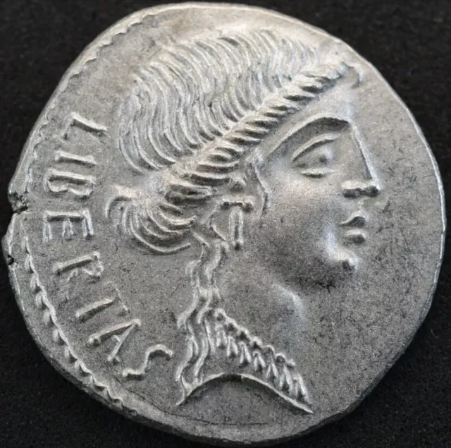 Ancient Denarius Of Marcus Junius Brutus, Brvtvs Sterling Silver MUSEUM REPRO