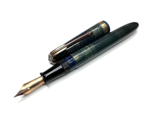 Stylo Plume AURORA 98 Noir Et Plaqué Or 22 Carats - Garantie D’écriture - Jamais Utilisé