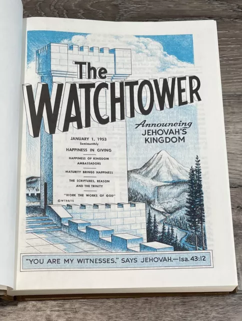 1953 THE WATCHTOWER Magazine 24 Complete Set Watch Tower Bible & Tract *MINT* 3