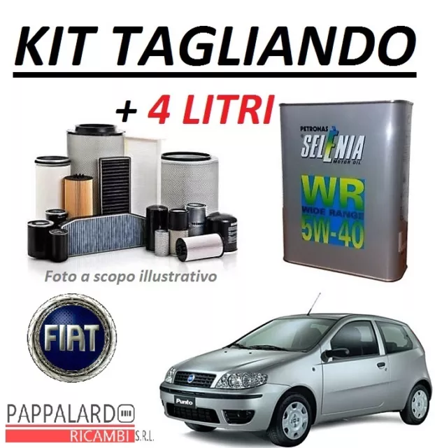 KIT TAGLIANDO FIAT Grande Punto 1.3 Multijet 75CV + 4 L Roil 5W40 (IMP.  PURFLUX) EUR 62,99 - PicClick IT