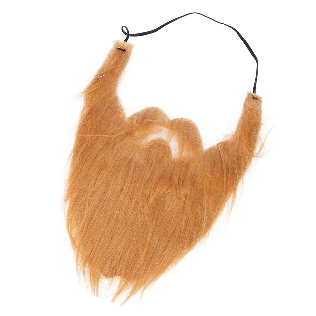 Stimulated Fake Beard Funny False Moustache Whiskers Facial Hair For Hallowee AP