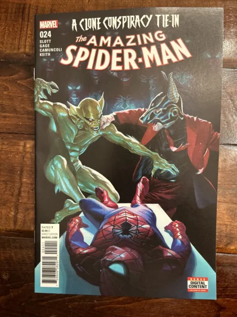 Comic Book: The Amazing Spider-Man #024 Marvel Apr 2017 Clone Conspiracy Tie-In