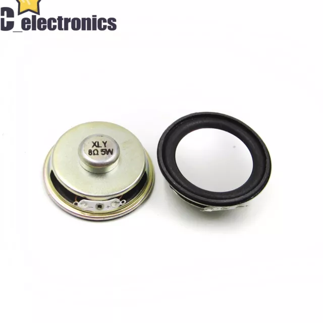 50mm 2" Dia.  Internal Magnetic Type Aluminum Shell Round Speaker 8 Ohm 5W A3GS 2