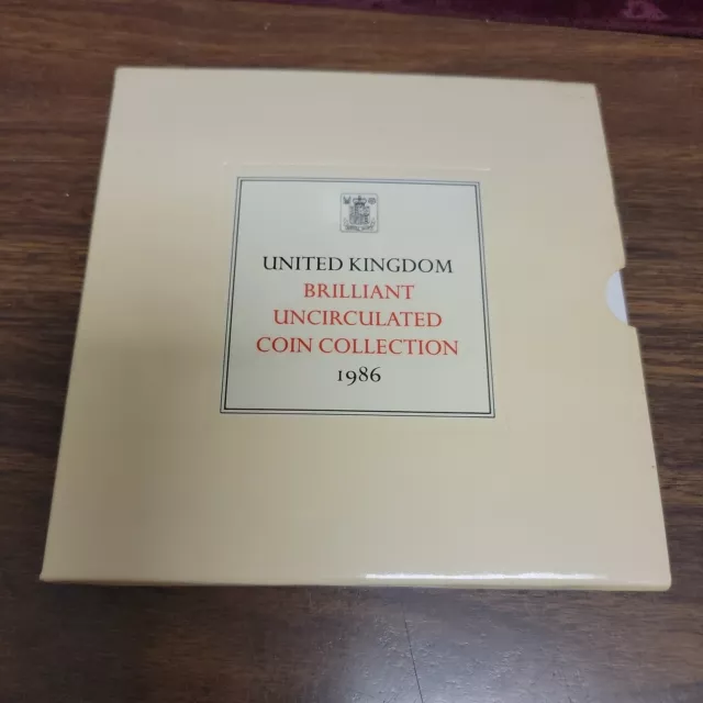 1986 United Kingdom Brilliant Uncirculated Coin Collection (Mint Set)