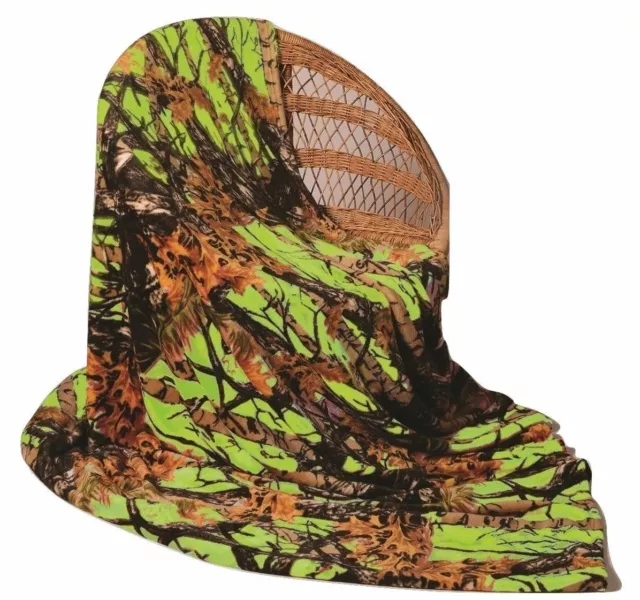 Lime Camo The Woods Collection Cashmere Fleece Blanket The Woods Twin Size