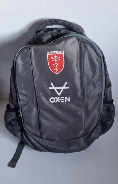 Hull KR Rugby Backpack Rucksack | Oxen Player | 2022 | Never Used | 18" X 17"
