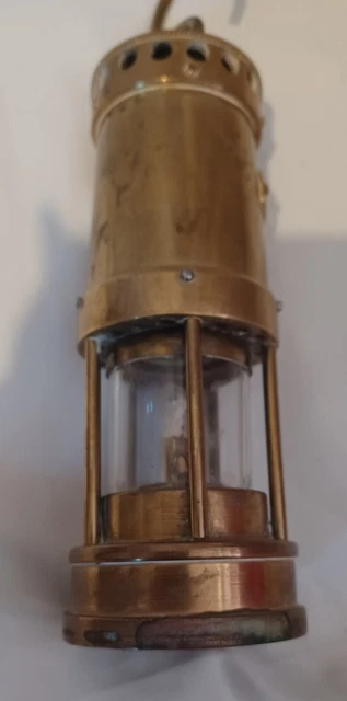 E. Thomas & Williams Aberdare Cambrian Welsh Brass Miners Lamp 8