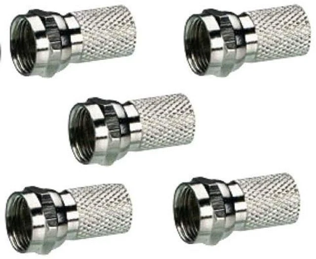 Câble Satellite Fiche F, Mâle/Mâle, Blanc, 4M Elap