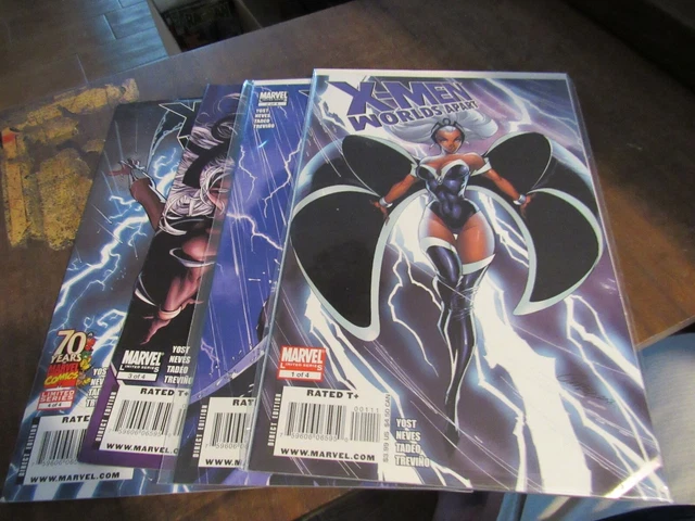 X-Men World's Apart Storm #1 2 3 4 Marvel Mini Series Comic Book Set 1-4