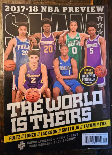 Slam Magazine November/December 2017 Issue Fultz Lonzo Tatum Fox NBA Preview