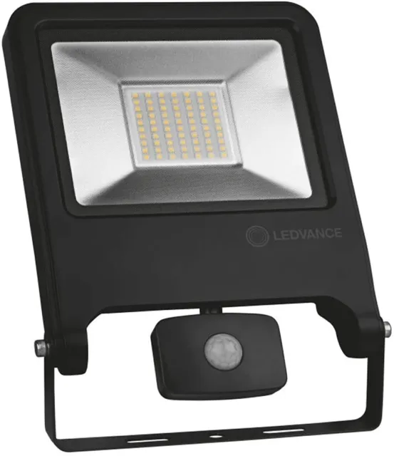 LEDVANCE Faro Proiettore Con Sensore Di Movimento 50W 4500lm 4000k Corpo Nero