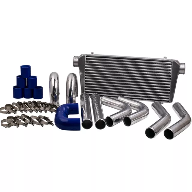 Kit Intercooler Universel 2.5" 64mm Piping Pipe Kit + 600x300x76mm Intercooler