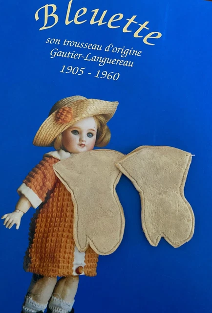 Tablier Poupée Bleuette Gautier Languereau - Années 1941/42 - Tissu D'Époque