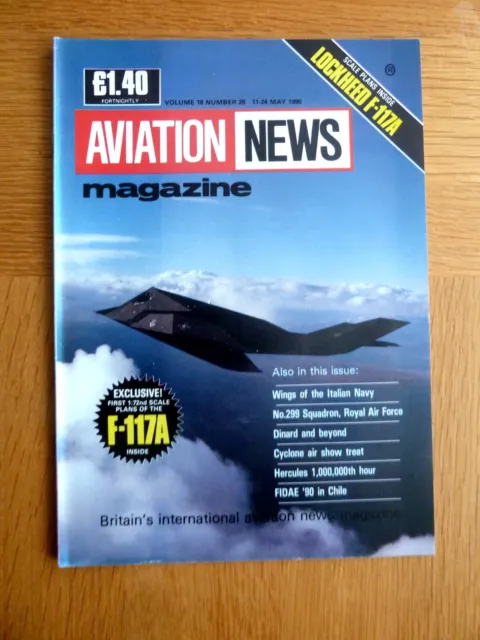 Aviation News Magazine May 1990 Wings of Italian Navy, RAF 299 Squadron