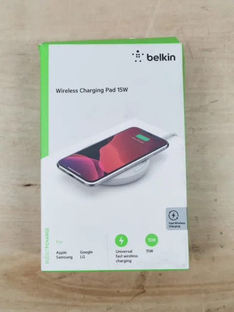 Belkin Boost Charge Wireless Charging Pad 15W (Qi-Certified Wireless Charger ...