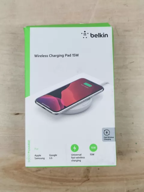Belkin Boost Charge Wireless Charging Pad 15W (Qi-Certified Wireless Charger ...