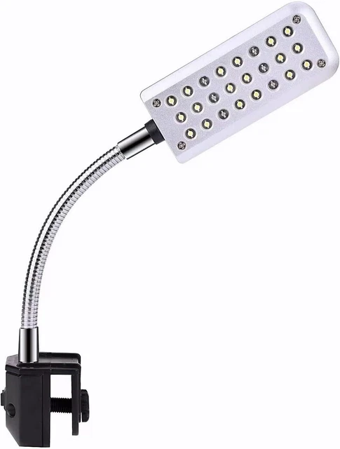 Clip On Small Aquarium Light Fish Tank Lighting White and Blue LED Lights Rimles