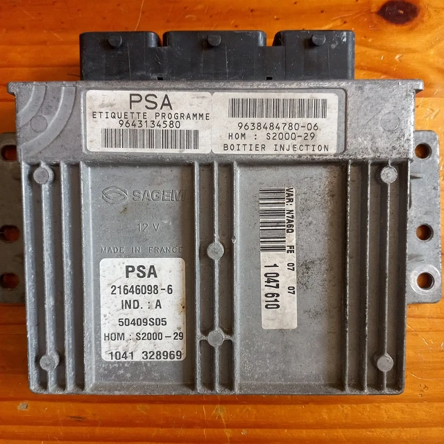 Calculateur Décodé Pour Citroën Xsara Picasso - Références 9646559880 / 9644674980 - Remanufacturé