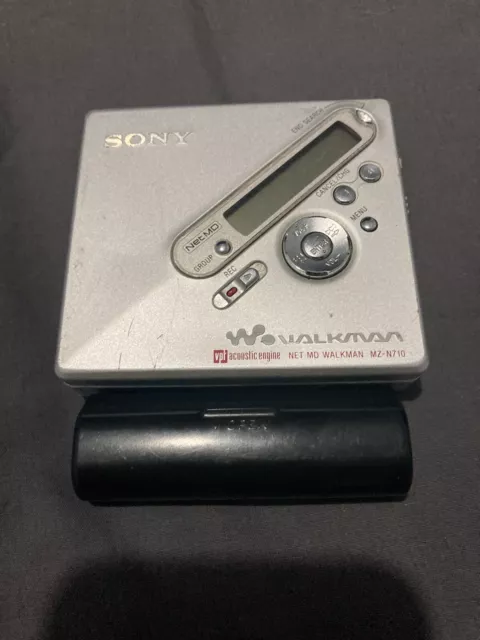 Sony MZ-N710 mini disc player/recorder Working, Inline Remote And Battery Pack