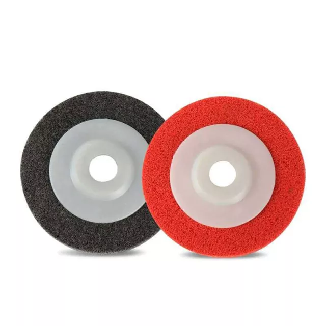 2 PIEZAS pulido de disco abrasivo no tejido para rueda de fibra de nailon -YH