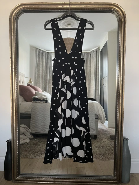 Topshop pinafore sales polka dot dress
