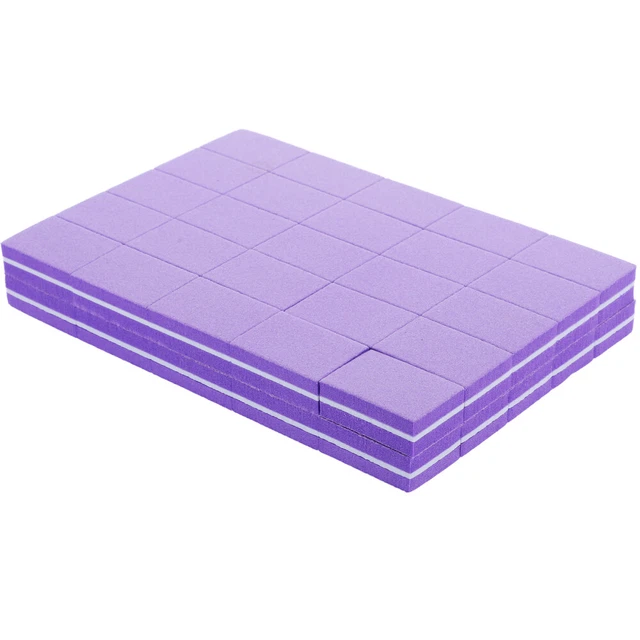 50 pz lima per unghie e tampone spugna per smalto strumento per blocco tampone unghie
