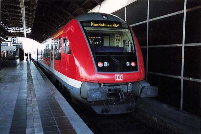 Foto Steuerwagen Hbf Halle 05/2002 ca. 10x15cm V4011g