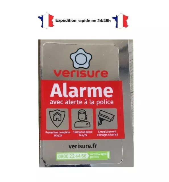 Autocollant dissuasif VERISURE Alarme 2,5x4cm NEUF v2024 officiel🚨