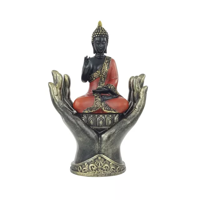 Thai Buddha Deko Figur Teelichthalter Buddhismus Feng Shui Innere Mitte Glück